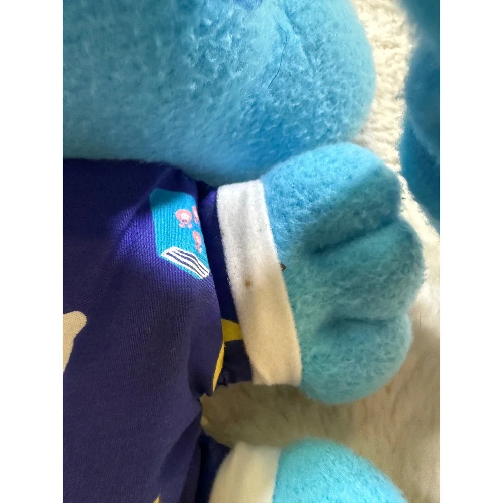 Vtg Tyco Blues Clues Bedtime Blue Plush Blue Pajamas 1999 Toy 90s Nick Jr